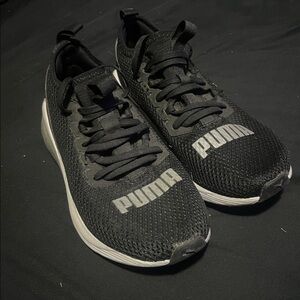 Puma Black Mesh Running Shoes
